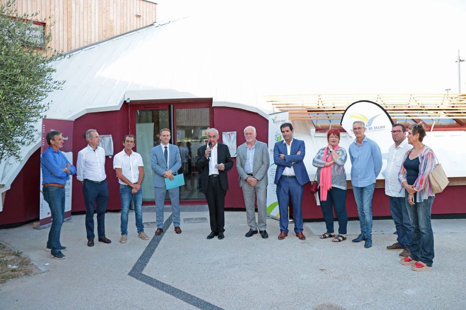 2018 - Inauguration de Maison des entreprises nouvellement Novel.id sur l'Ecoparc Coeur d'Hérault La Garrigue à Saint-André-de-Sangonis - Agrandir l'image, .JPG 220Ko (fenêtre modale)
