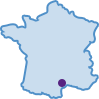 Positionnement de la Communauté de Communes Vallée de l’Hérault dans le sud de la France entre Montpellier, Agde et Lodève